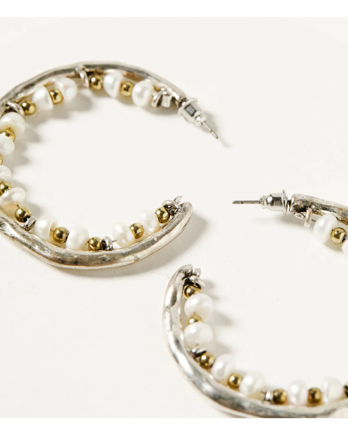 Product Name:  Shyanne Women's Sierra Winter Pearl Hoop Earrings