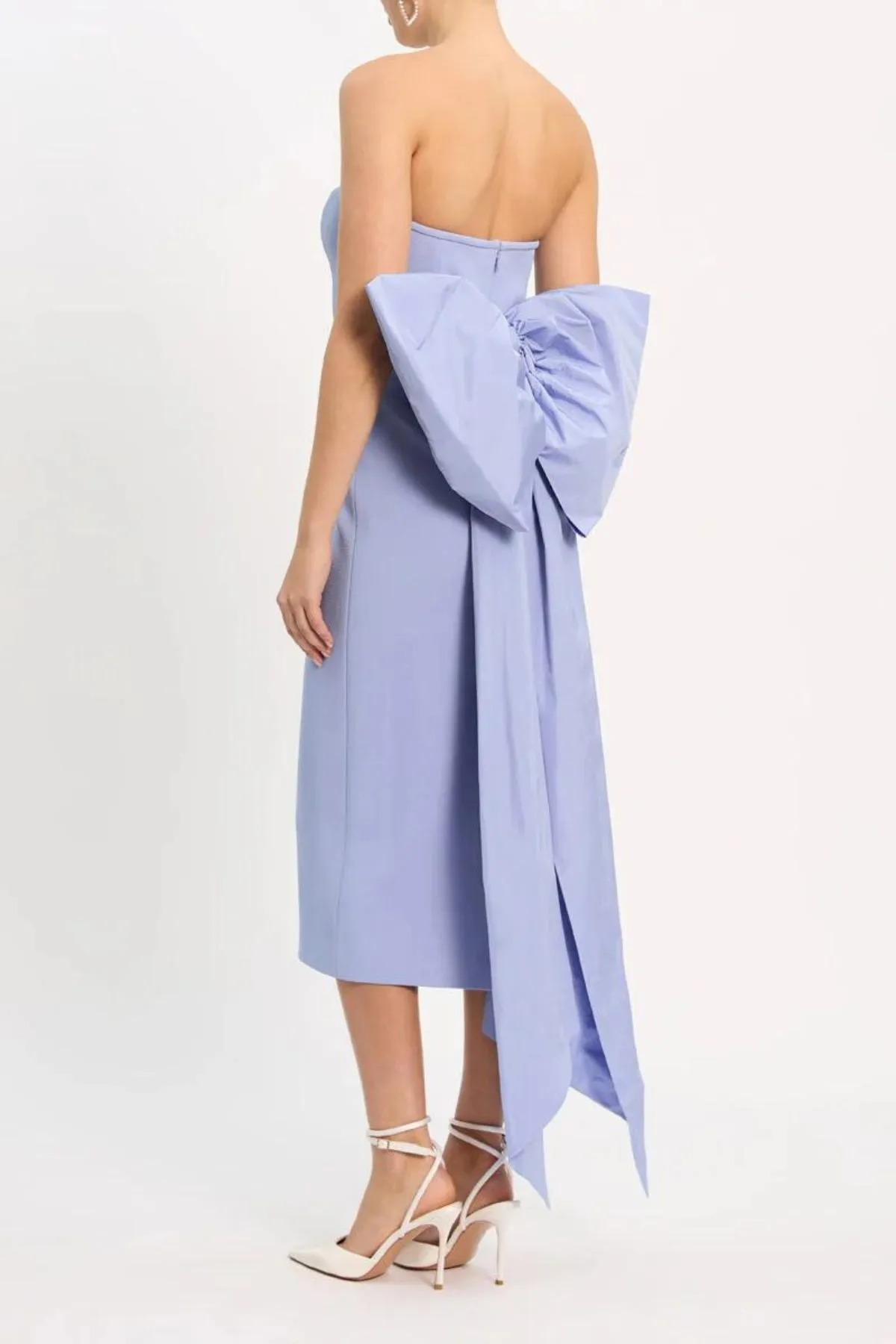 Rebecca Vallance Annabelle Strapless Midi (Powder Blue)