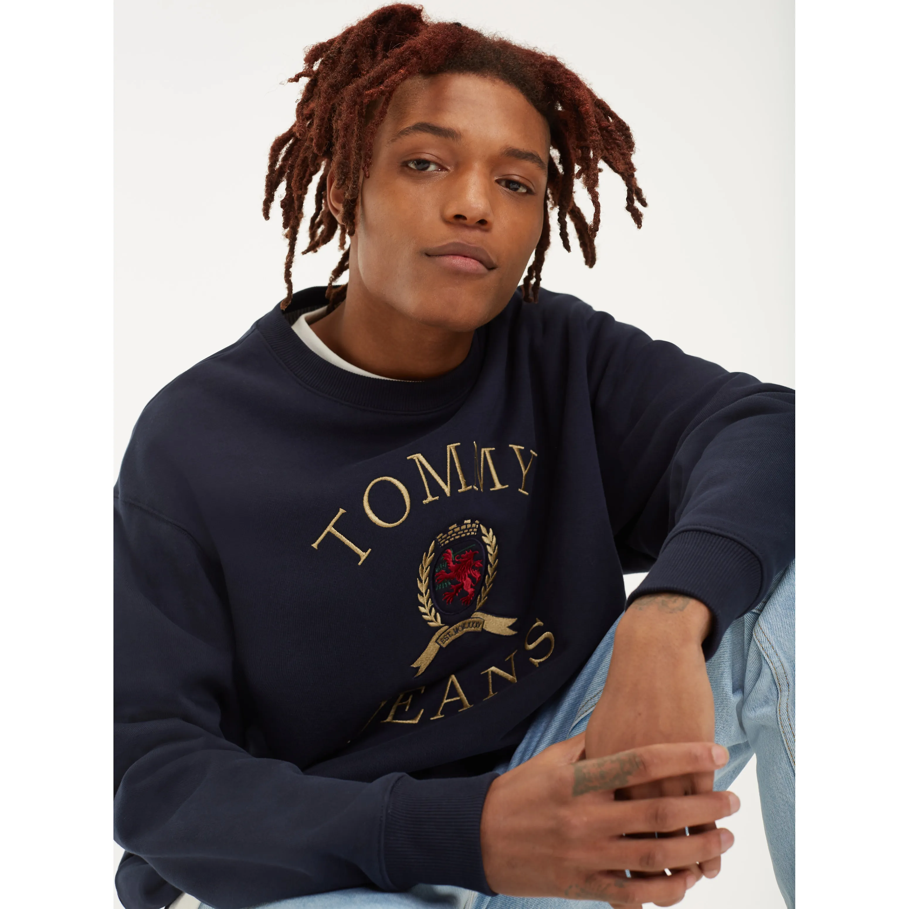 Red Crest Crew Neck Sweatshirt | Sweatshirts & Hoodies | Tommy Hilfiger