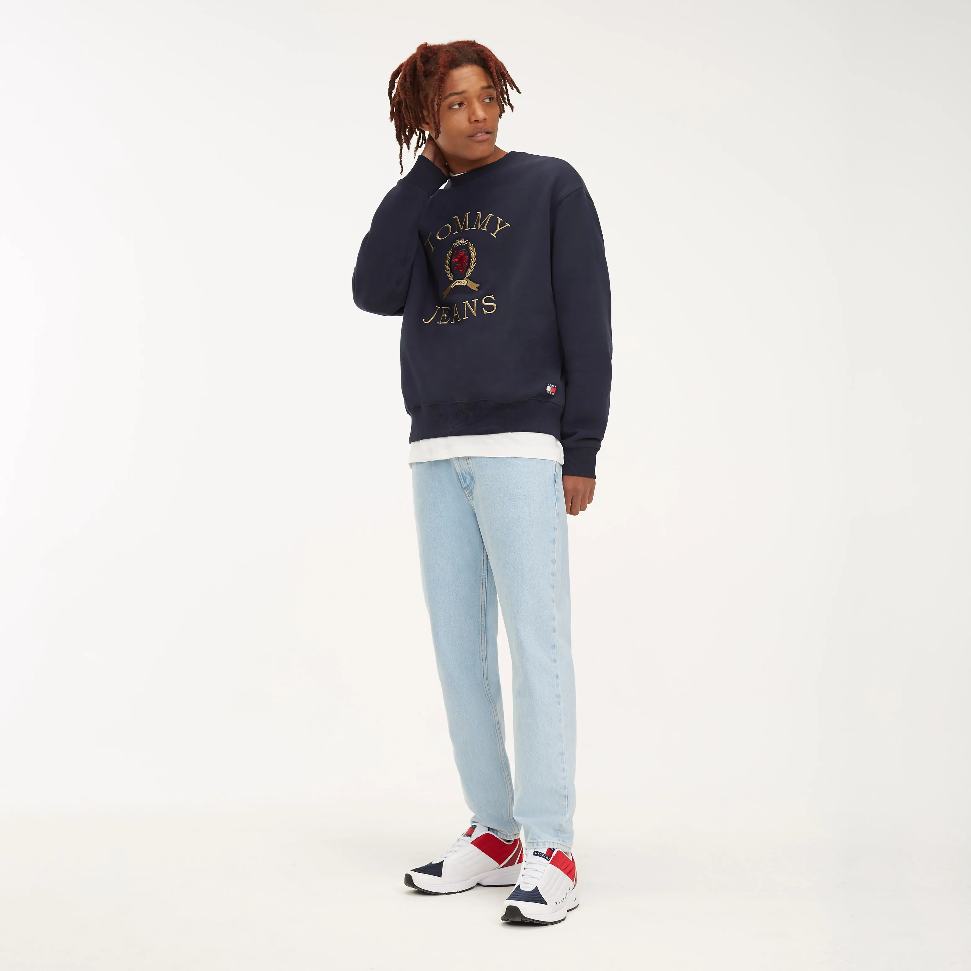 Red Crest Crew Neck Sweatshirt | Sweatshirts & Hoodies | Tommy Hilfiger