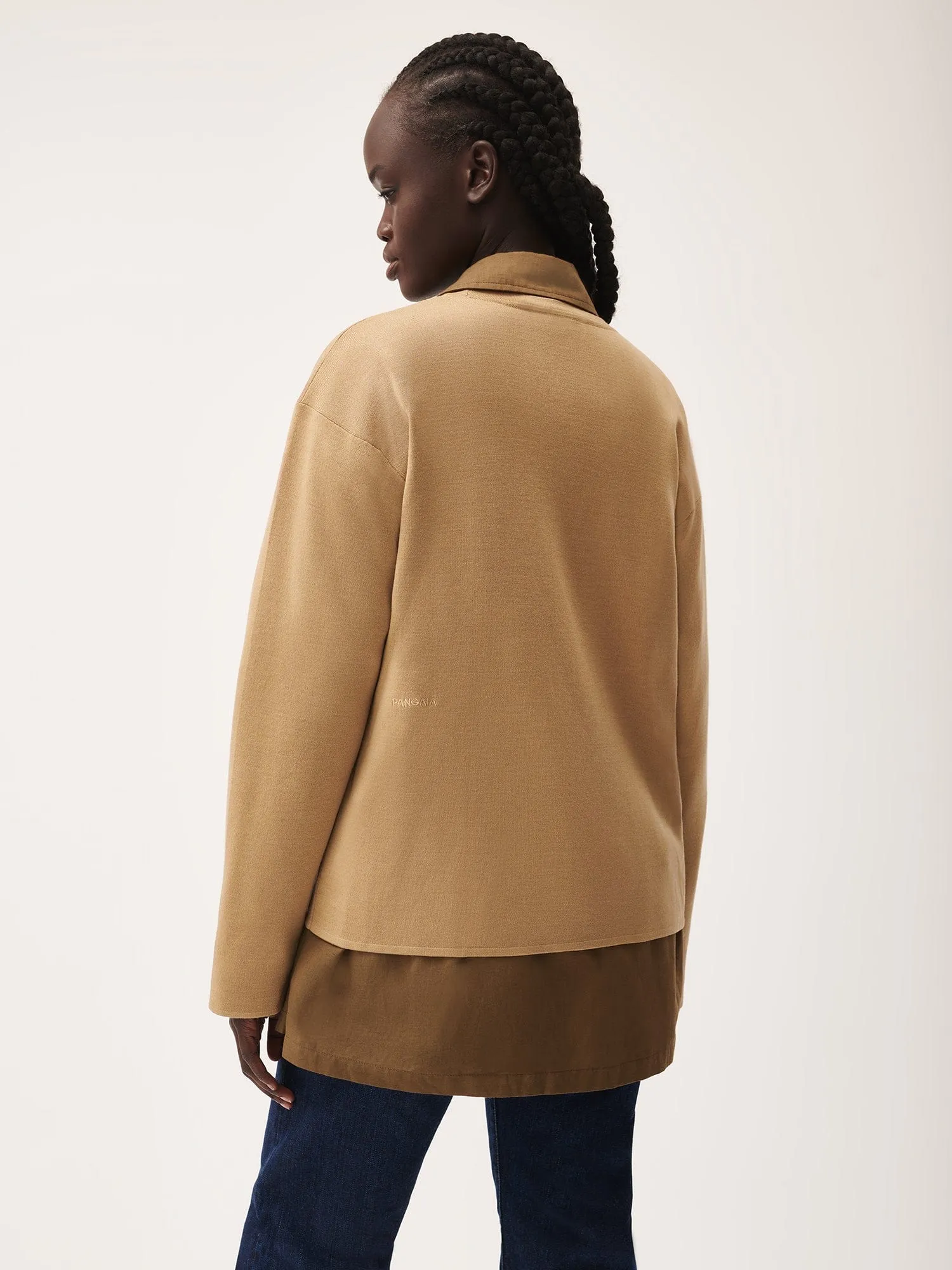 Regenerative Merino Wool Sweater—camel