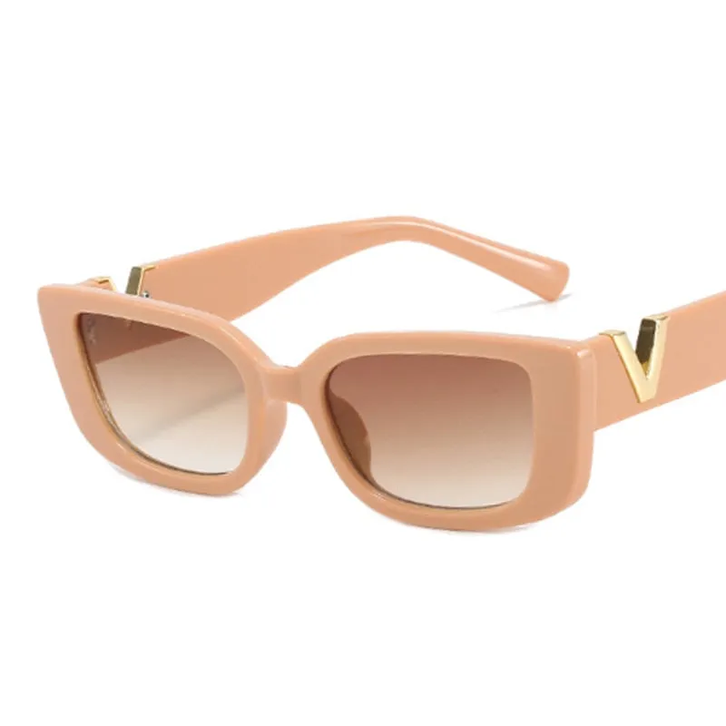 Retro Rectangle Sunglasses Women Vintage Small Frame Sun Glasses