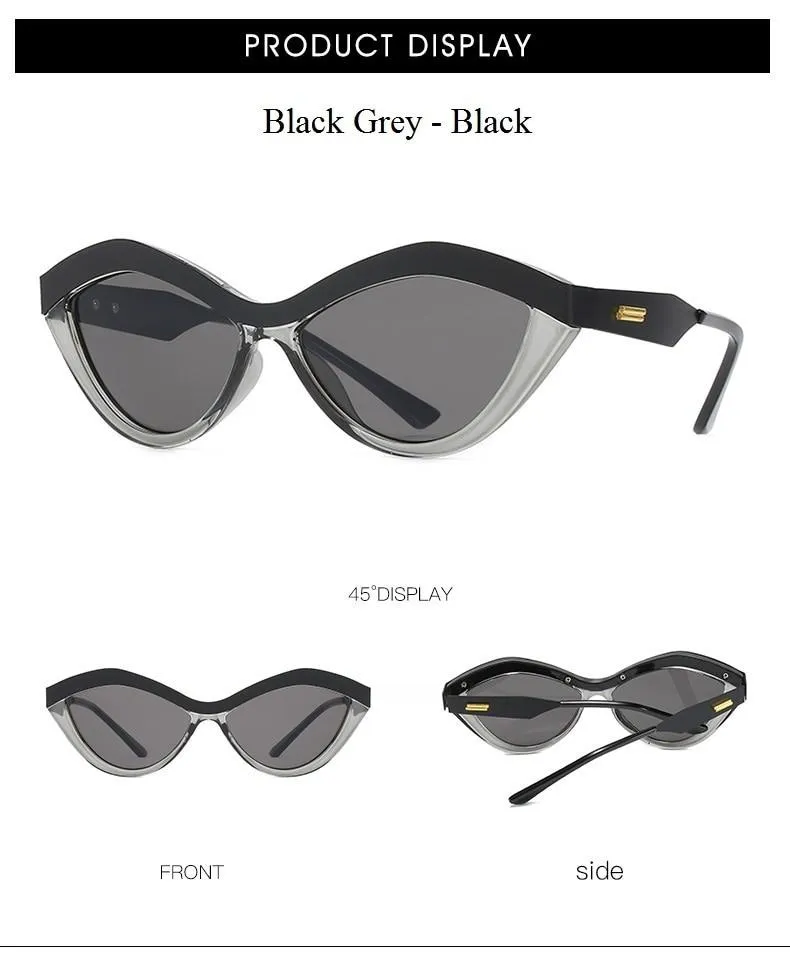 Retro Sexy Style Cat Eye Sunglasses in Mirror Shades for Women