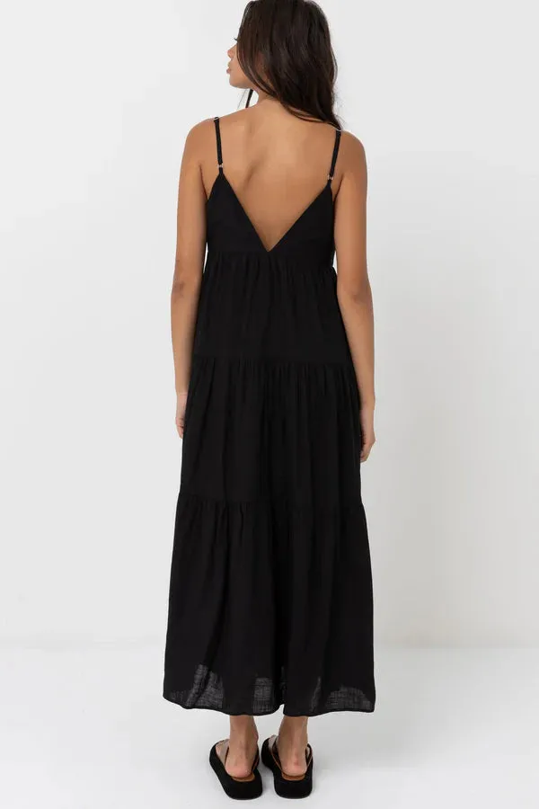 Rhythm Classic Tiered Midi Dress