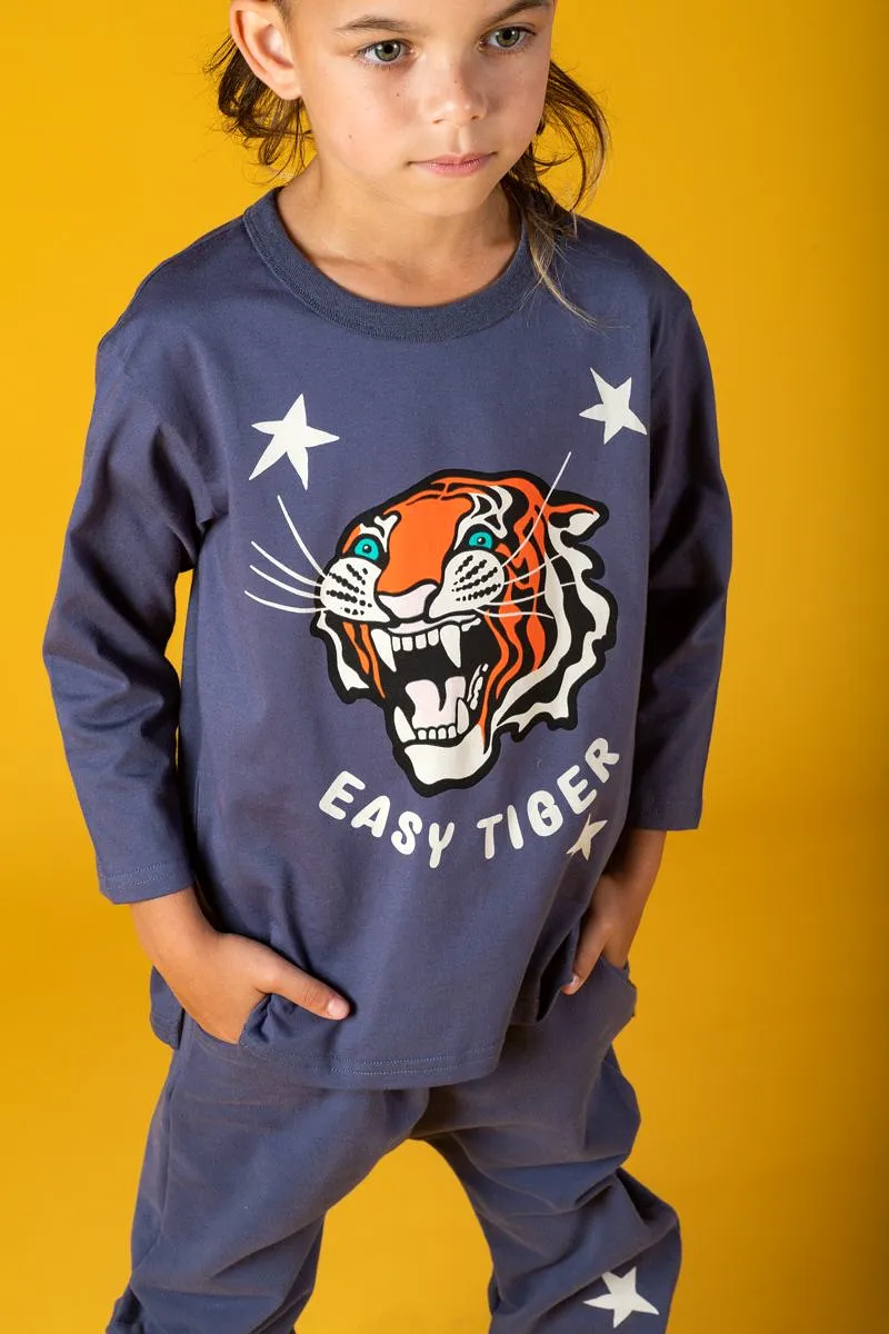 Rock Your Baby Easy Tiger Boxy Fit T-Shirt