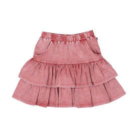 Rock Your Baby Red Grunge Skirt