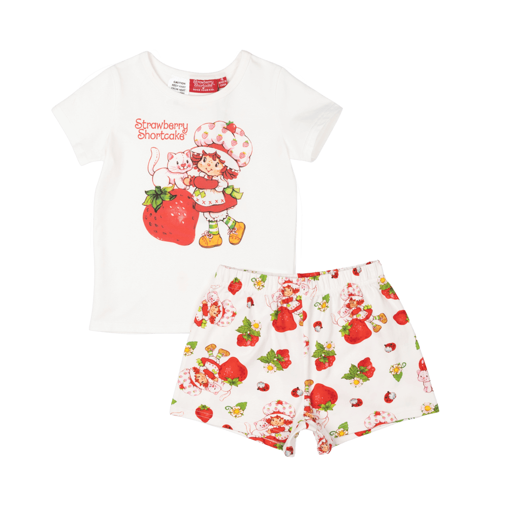 Rock Your Baby Strawberry Shortcake PJ Set