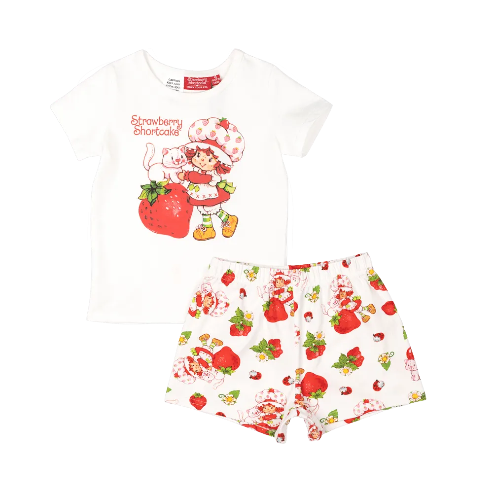 Rock Your Baby Strawberry Shortcake PJ Set