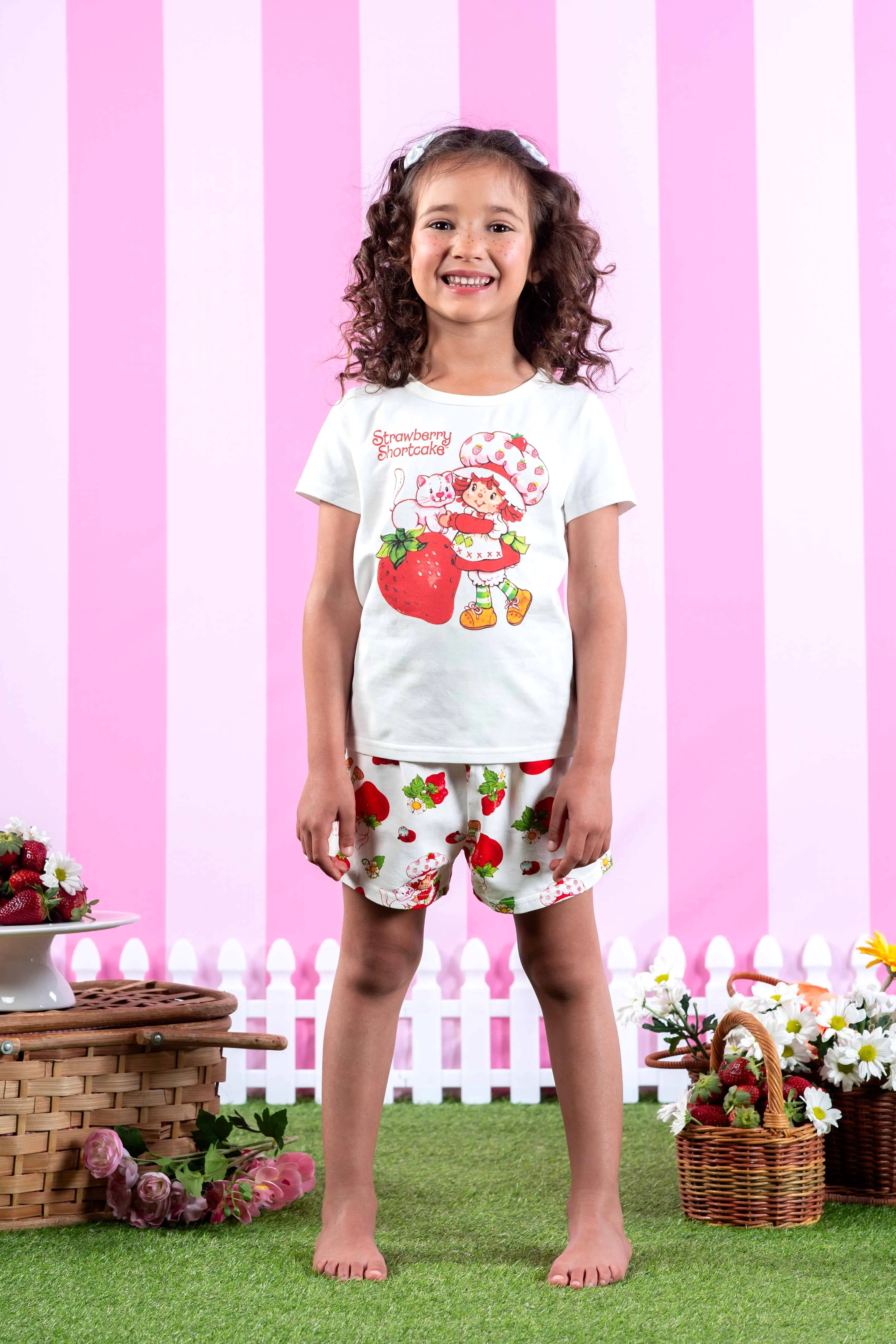 Rock Your Baby Strawberry Shortcake PJ Set