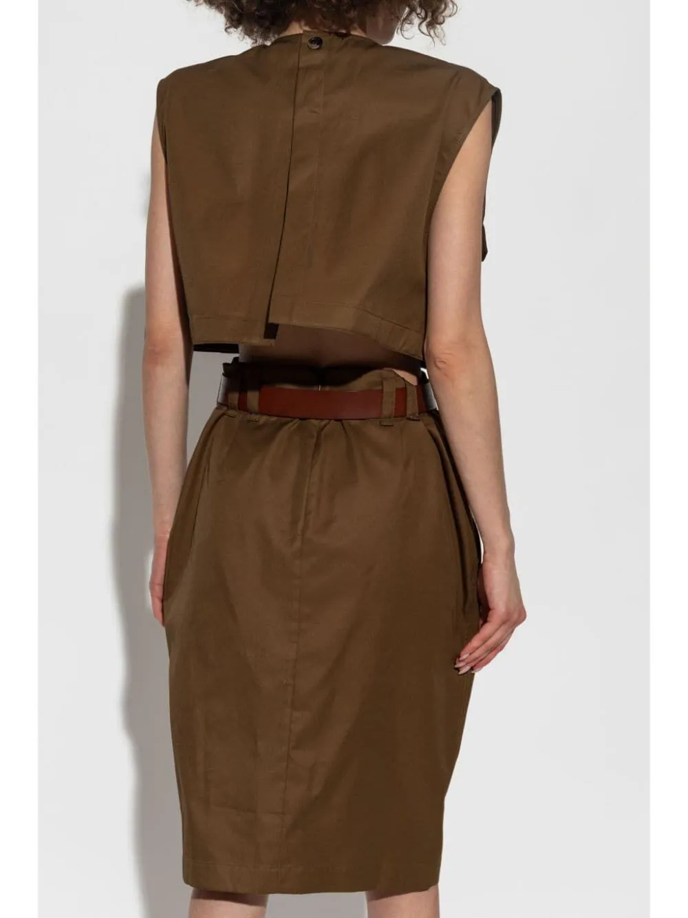 SAFARI CUT-OUT DRESS WITH BELT