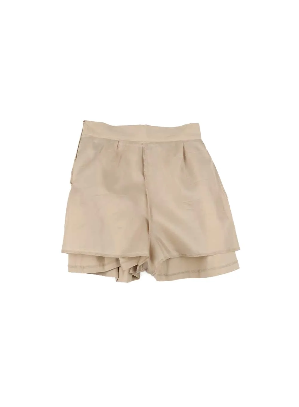 Semi-Shirred Cotton Mini Skirt OM420