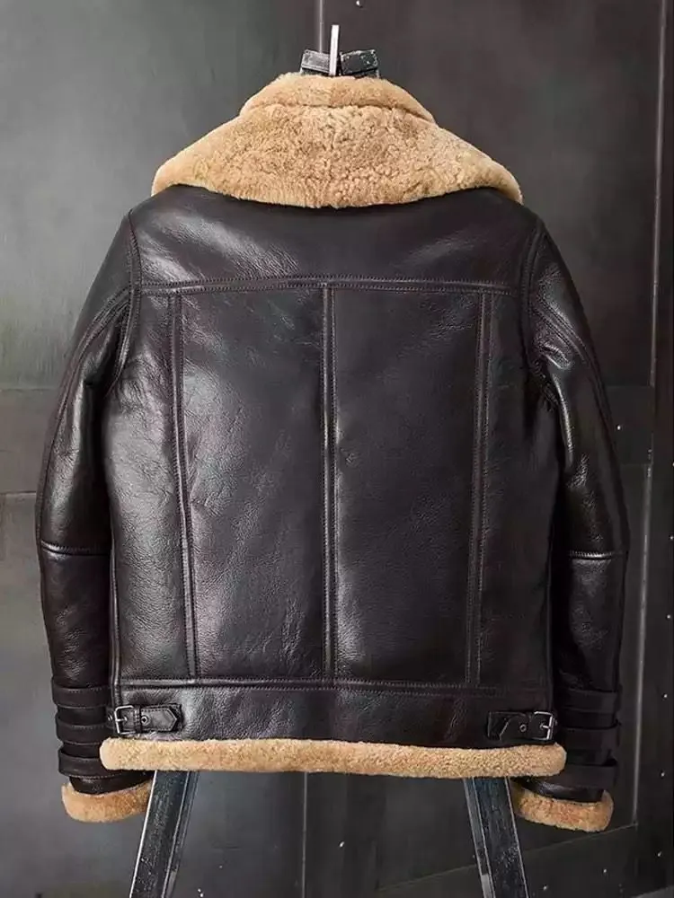 Shearling Coat B3 Bomber Jacket Short Fur Coat Fashion Jacket