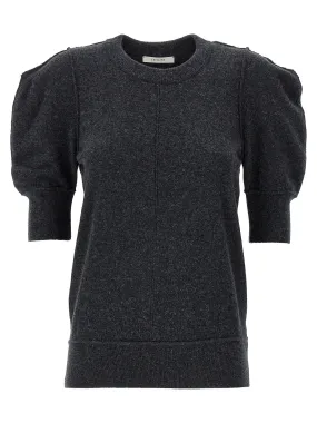 Short Sleeve Sweater Sweater, Cardigans Gray