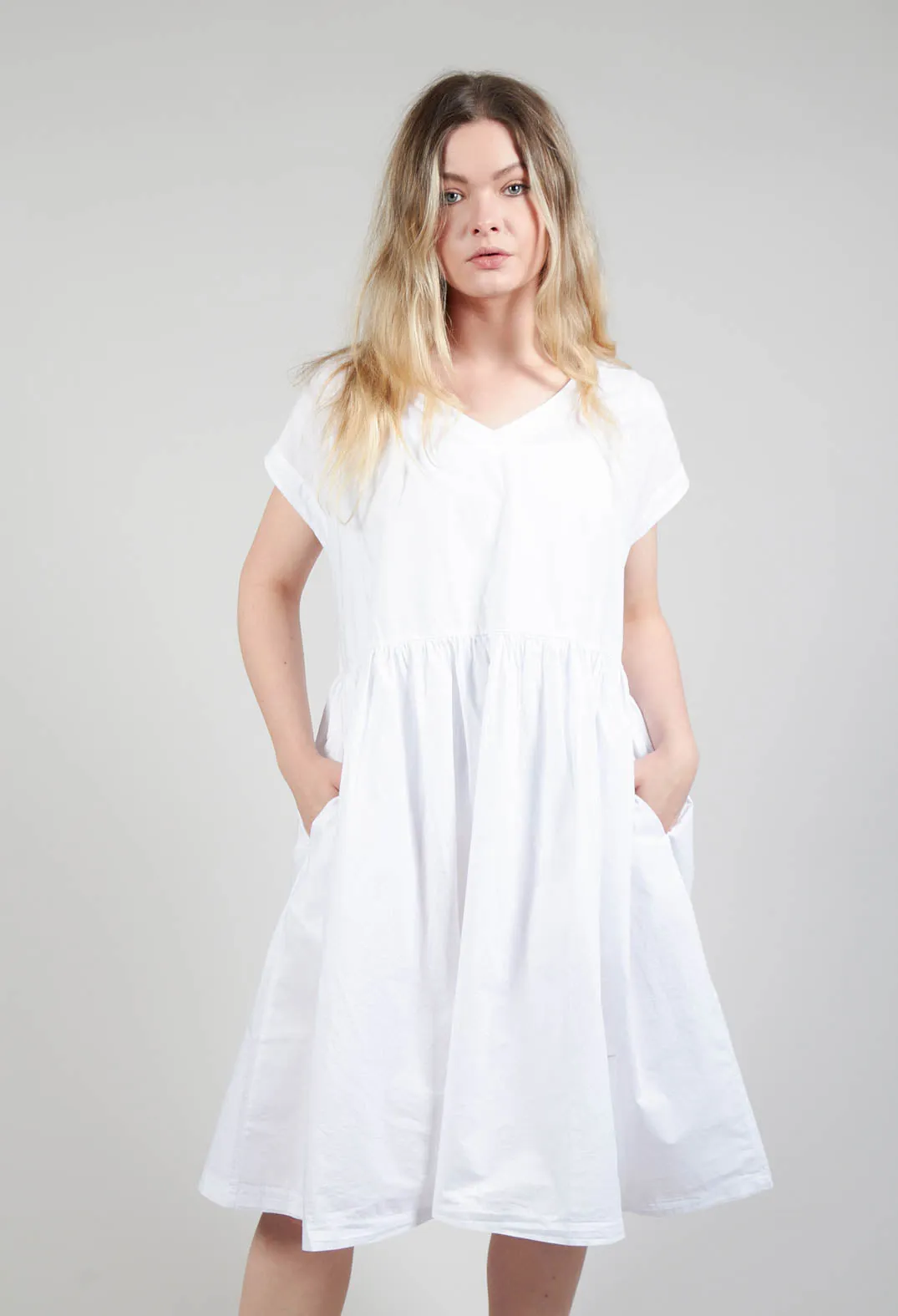 Smock Dress in Bianco