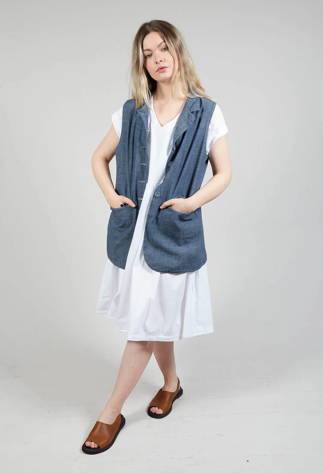 Smock Dress in Bianco