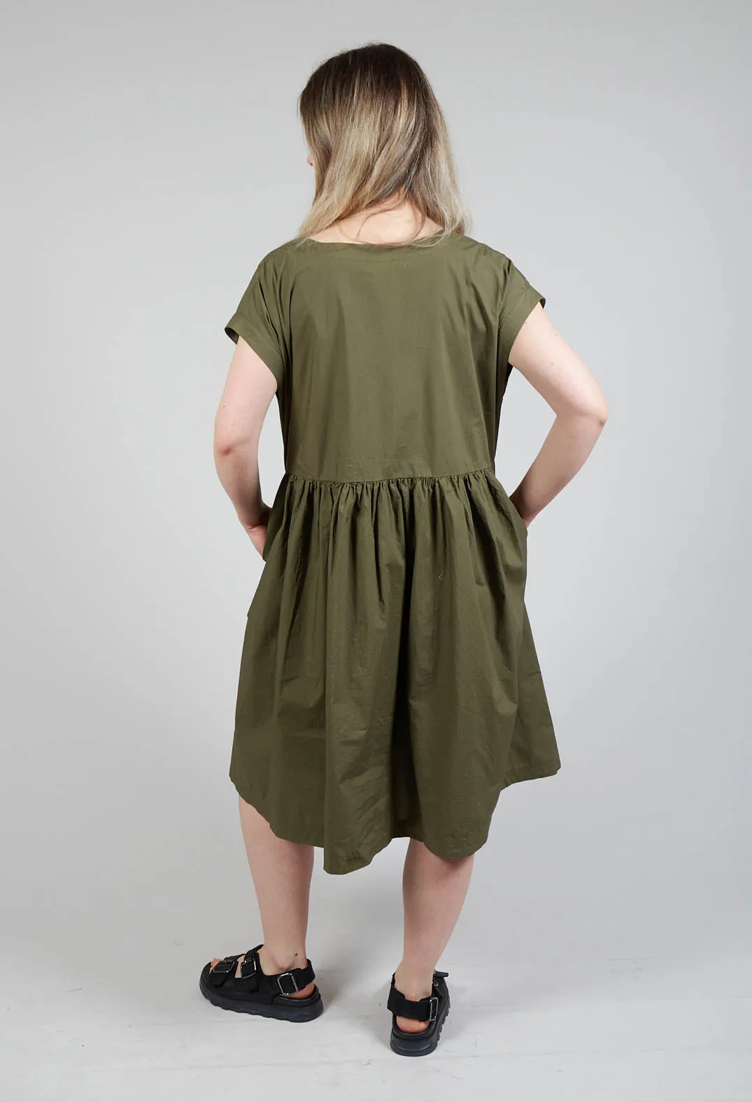 Smock Dress in Oliva