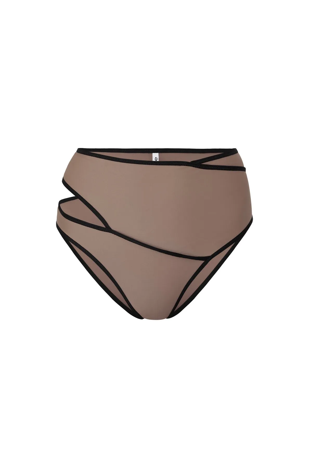 Spiral High-rise Bikini Bottom - Caffe Latte