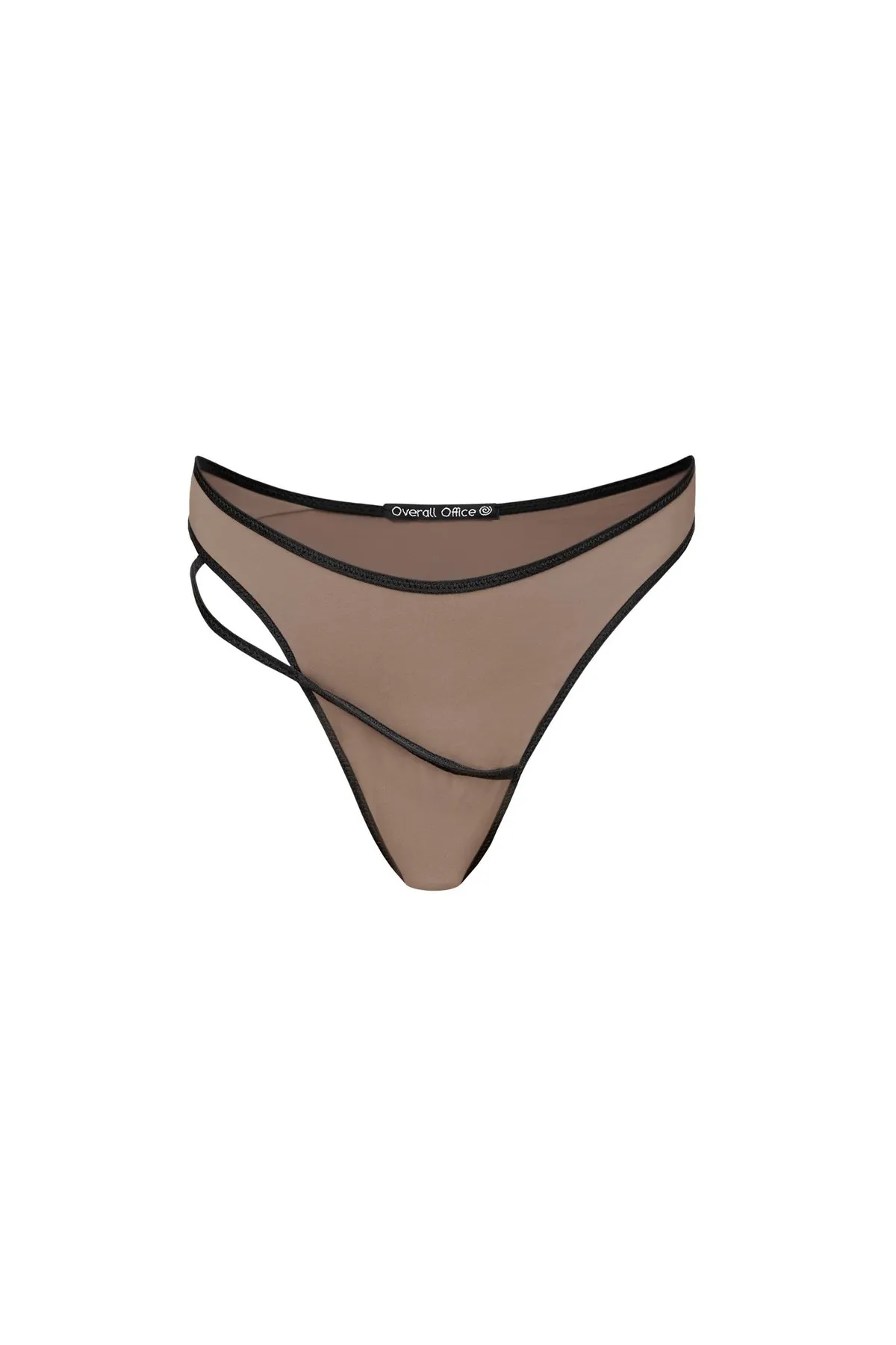 Spiral Mid-rise Bikini Bottom - Caffe Latte