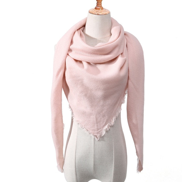 spring winter women scarf plaid warm cashmere scarves shawls luxury brand neck bandana  pashmina lady wrap