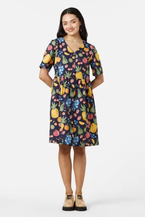 Summer Fruits Smock Dress