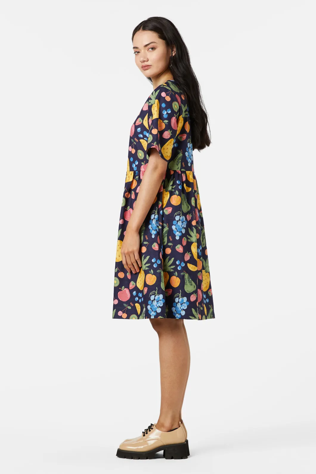 Summer Fruits Smock Dress