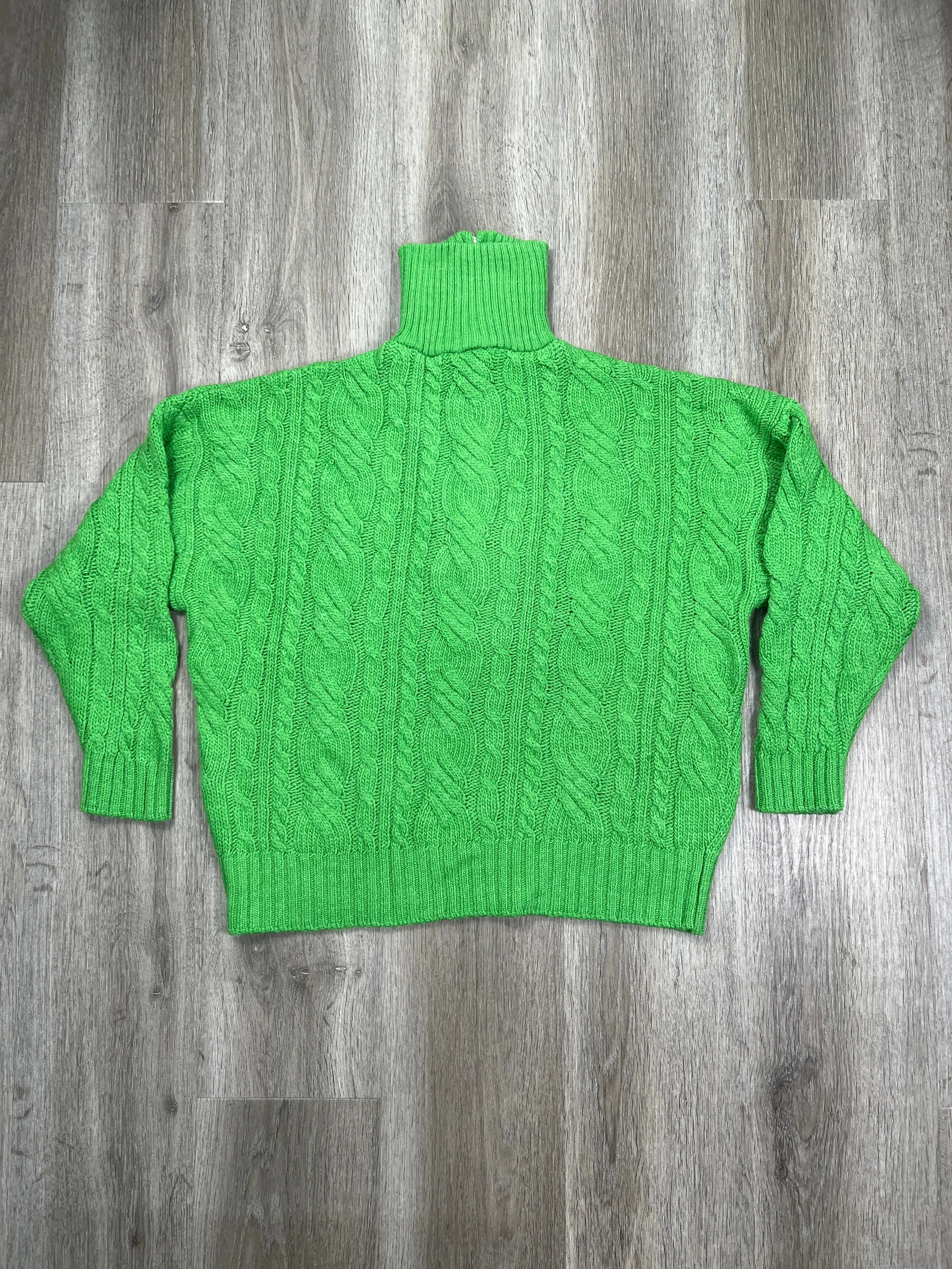 Sweater By Top Shop In Green, Size: Xs