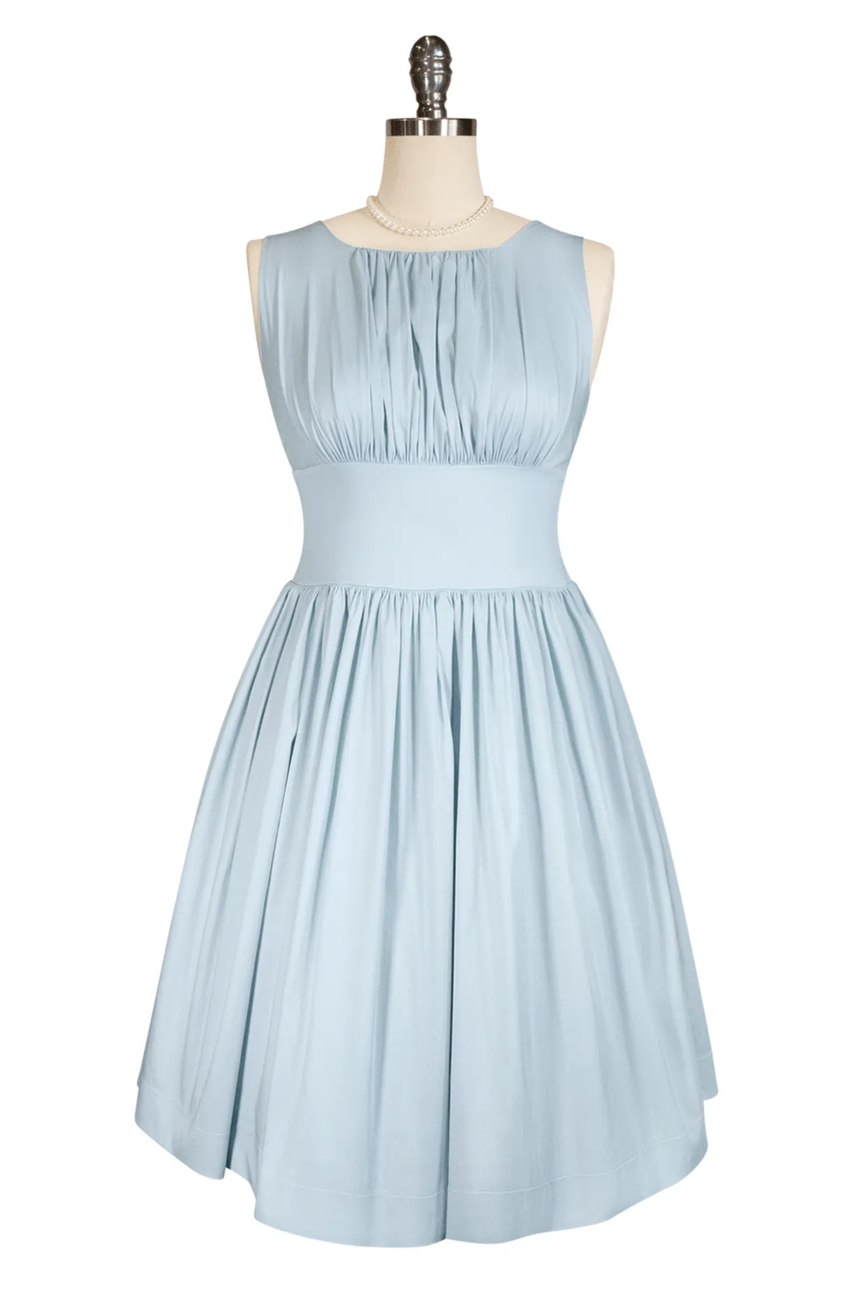 Tea Rose Classic Dress (Blue)