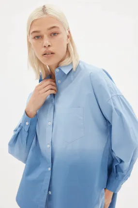 The Dip Dyed Chiara Shirt Powder Blue