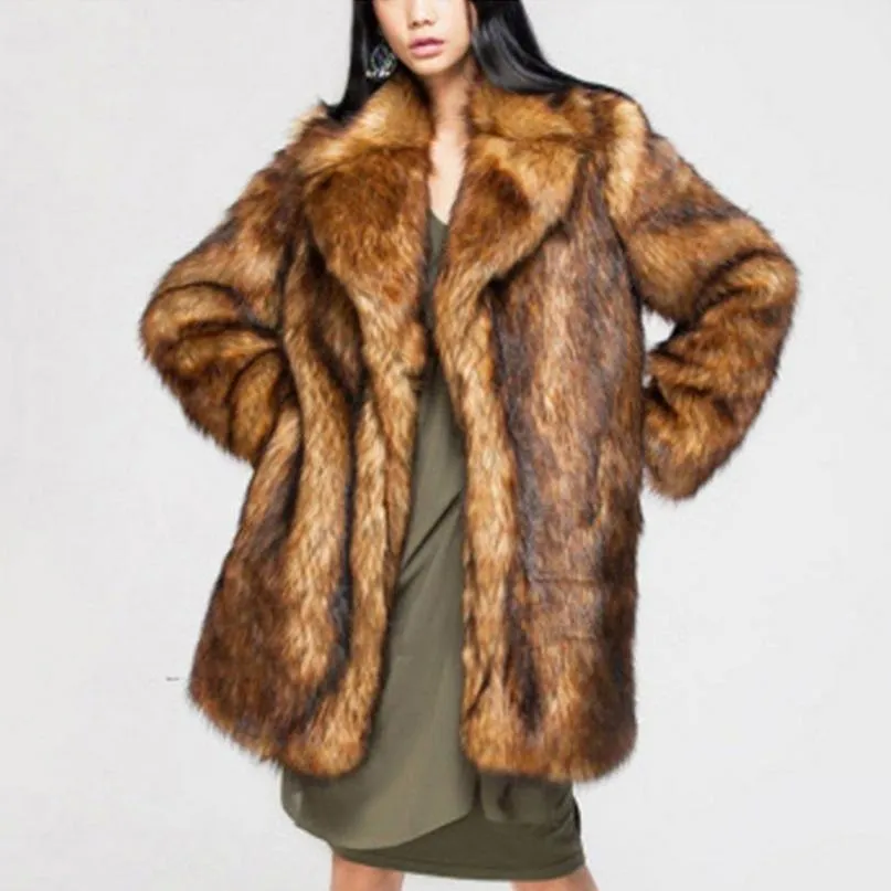 The Ensa Faux Fur Coat