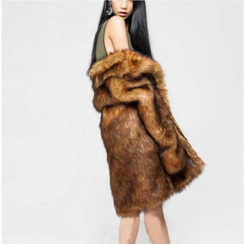 The Ensa Faux Fur Coat