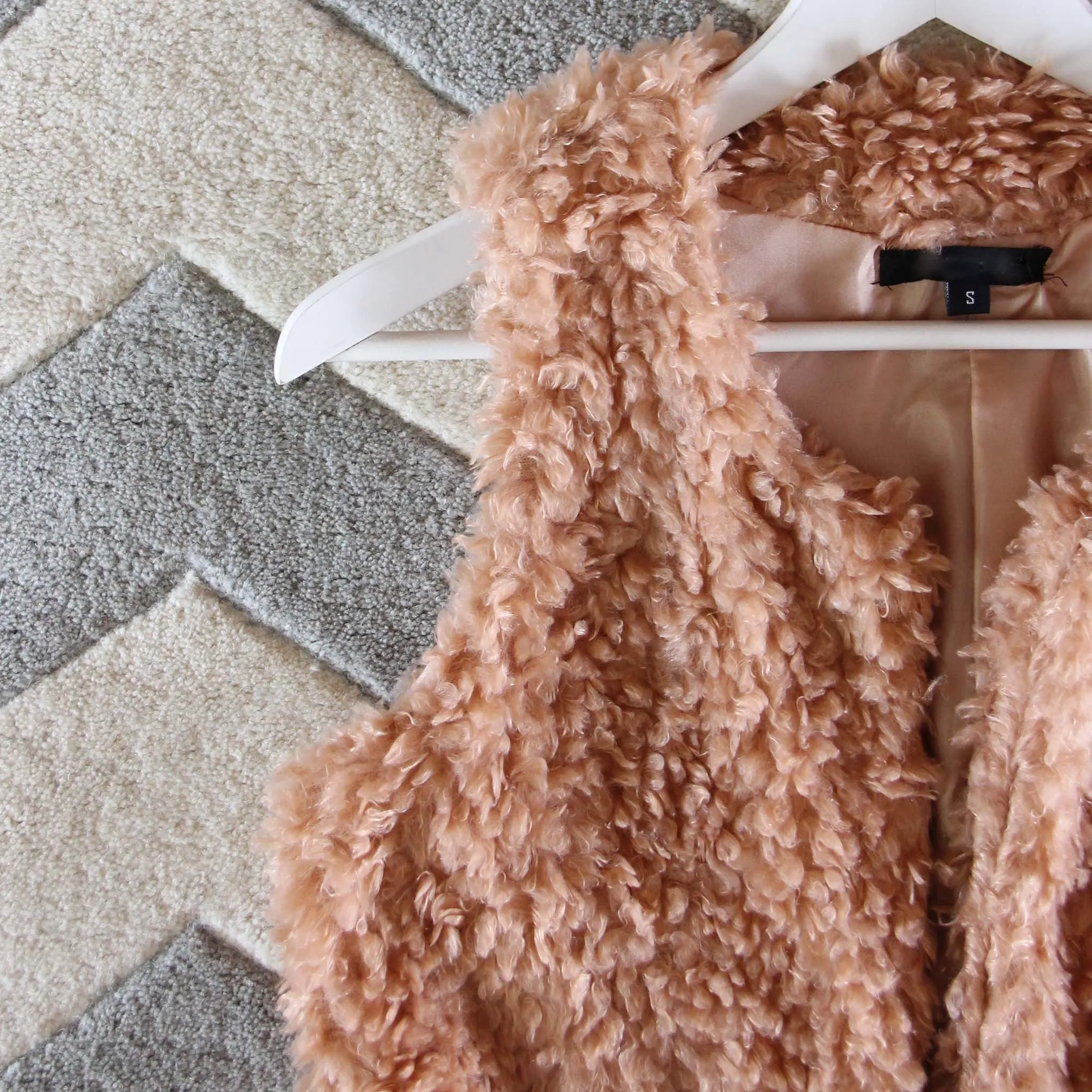 The Teddy Vest in Blush