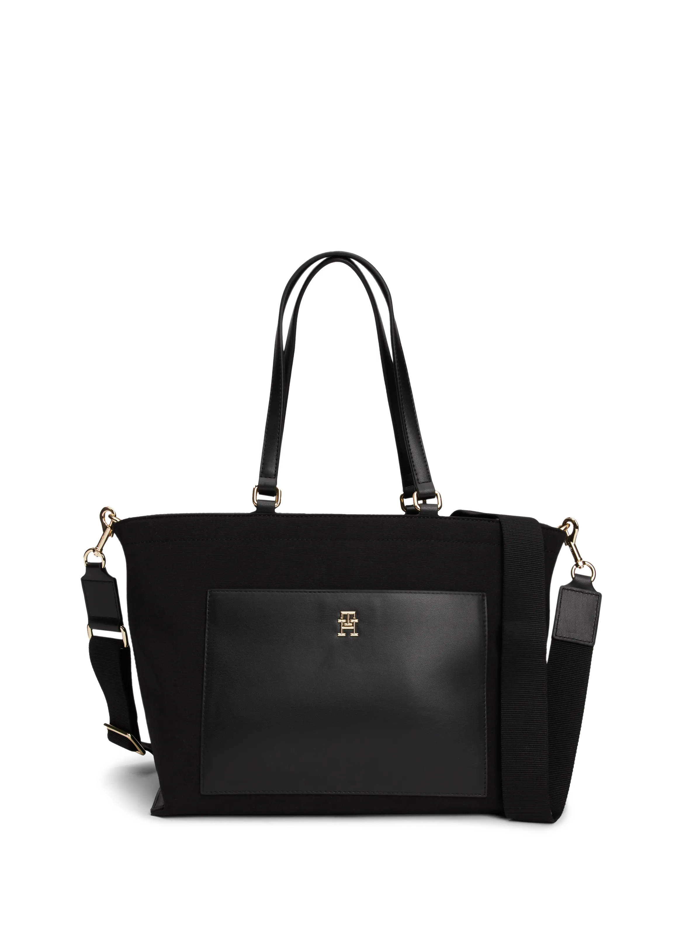 Tommy hilfiger  Bi-material handbag - Black