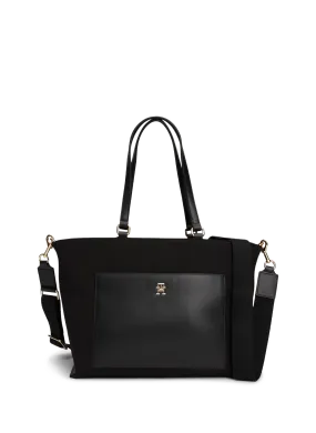 Tommy hilfiger  Bi-material handbag - Black