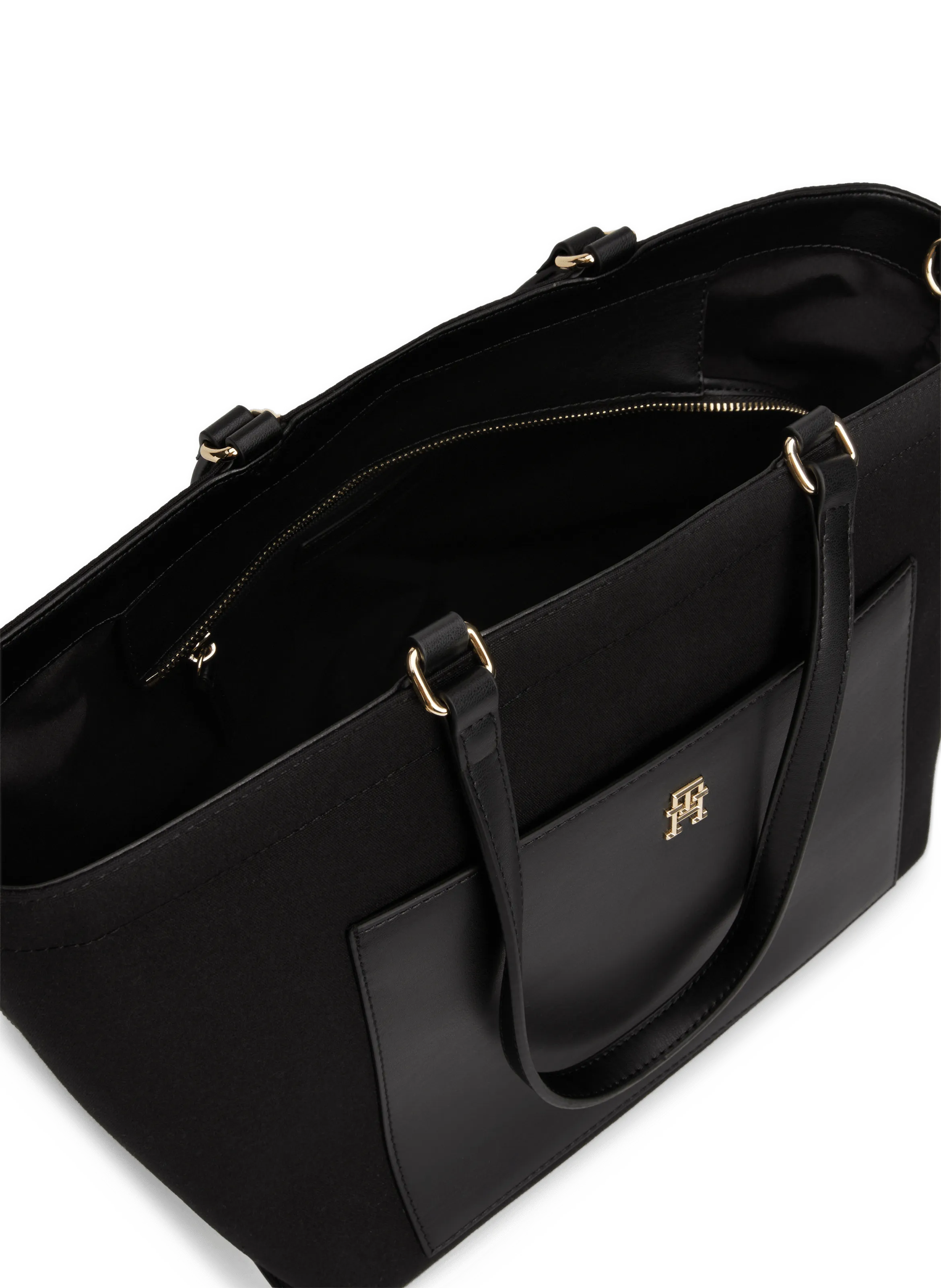 Tommy hilfiger  Bi-material handbag - Black