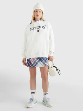 Tommy Tartan Logo Oversized Sweatshirt | Sweatshirts & Hoodies | Tommy Jeans