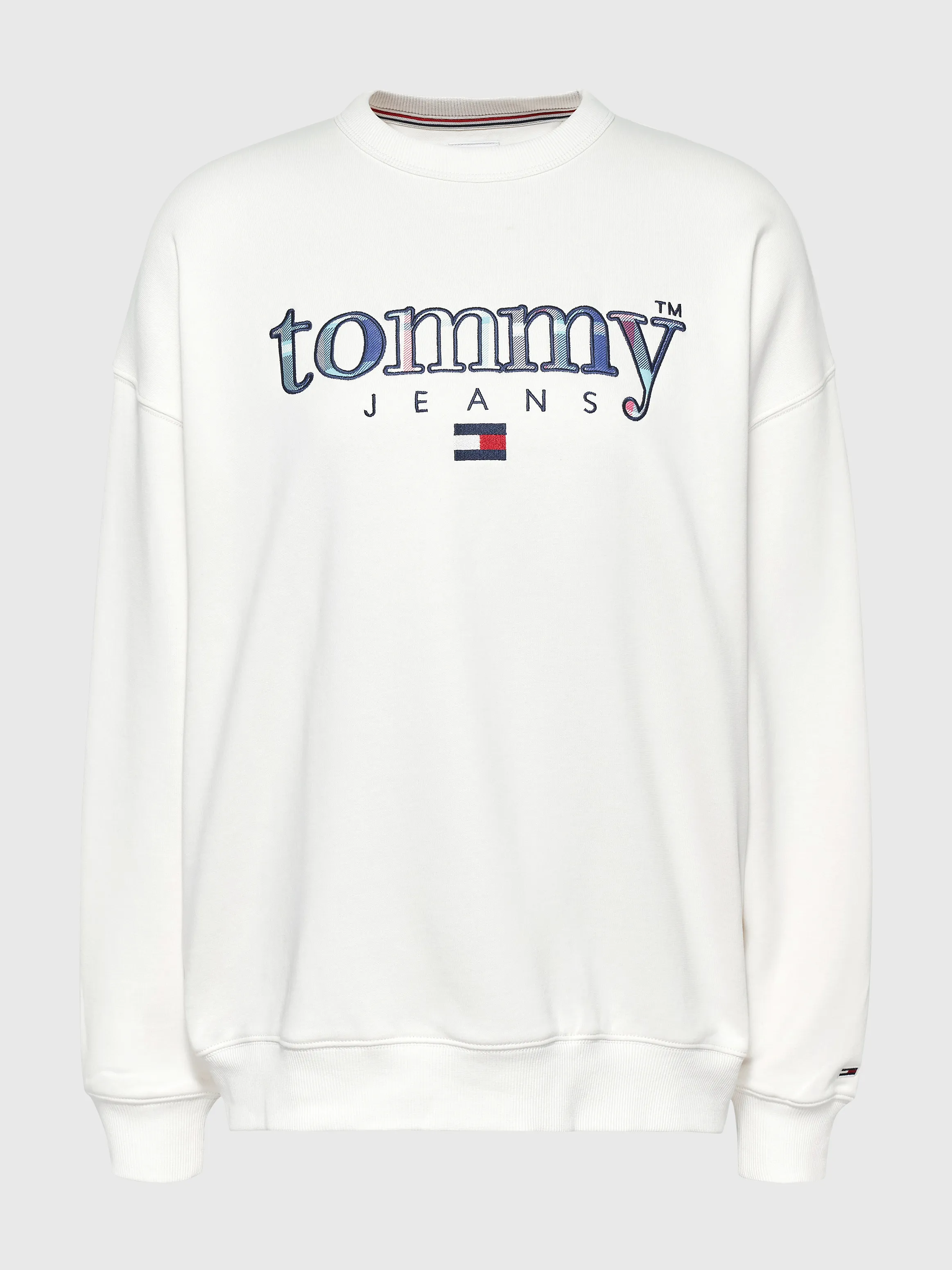 Tommy Tartan Logo Oversized Sweatshirt | Sweatshirts & Hoodies | Tommy Jeans