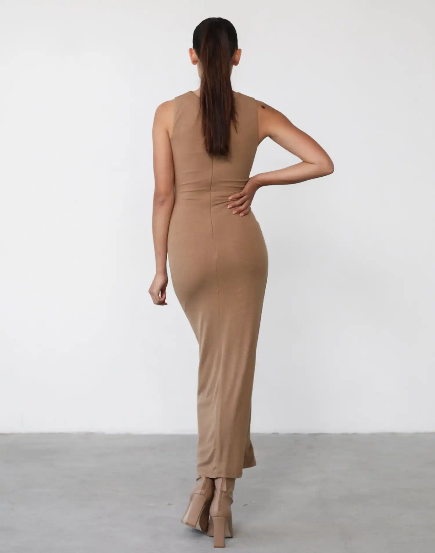 Topaz Maxi Dress (Tan)