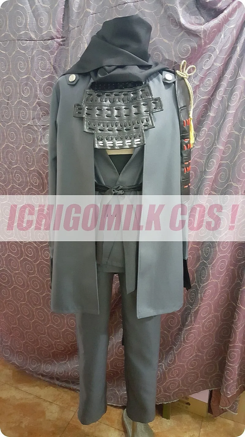 Touken Ranbu Dotanuki Masakuni Cosplay Costume Halloween Christmas Uniform Outfit Shirt+Coat+Pants+Scarf+Breastplate