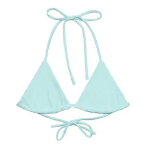 TRIANGLE STRING BIKINI TOP ECO - POWDER BLUE