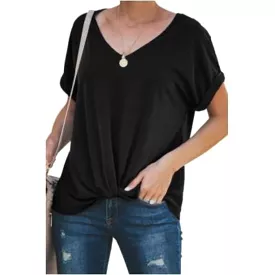 Twist Front Top - Black