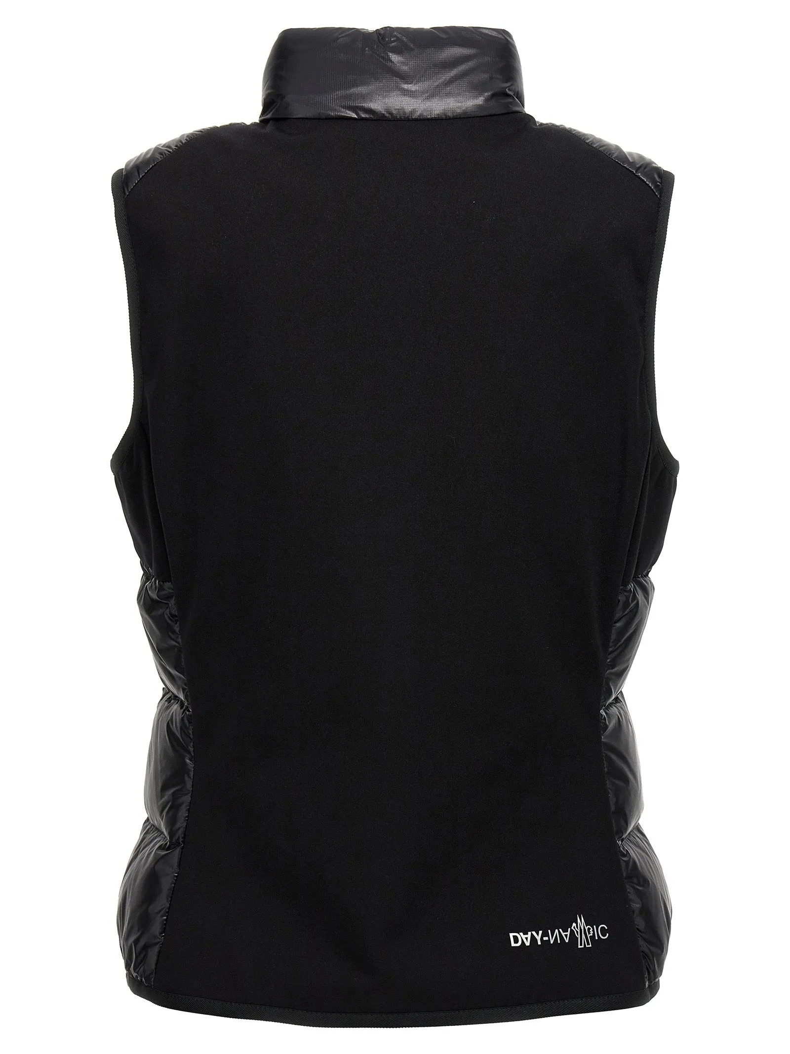 Two-Material Vest Gilet Black