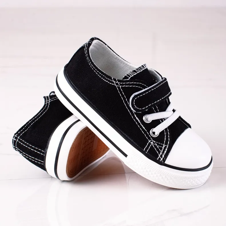 Vico boys' sneakers, black material