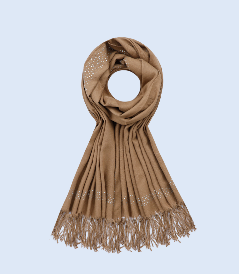 WA1192-TAN-Scarf For Women