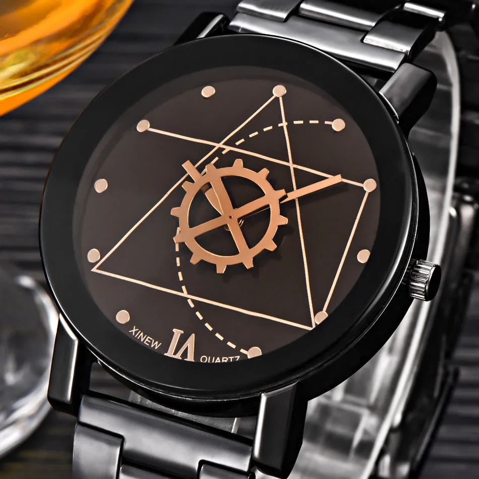 XI Luxury Elegant Watch Women Mens Full Stainless Steel Military Watch Men's Relogio Retro Quartz Watch