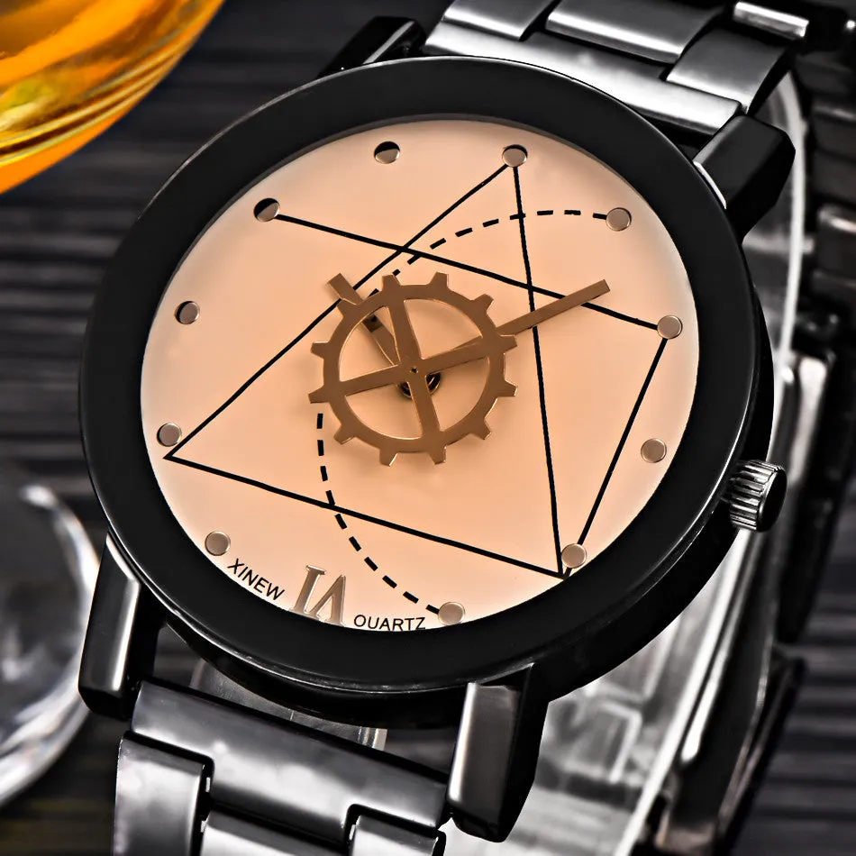 XI Luxury Elegant Watch Women Mens Full Stainless Steel Military Watch Men's Relogio Retro Quartz Watch