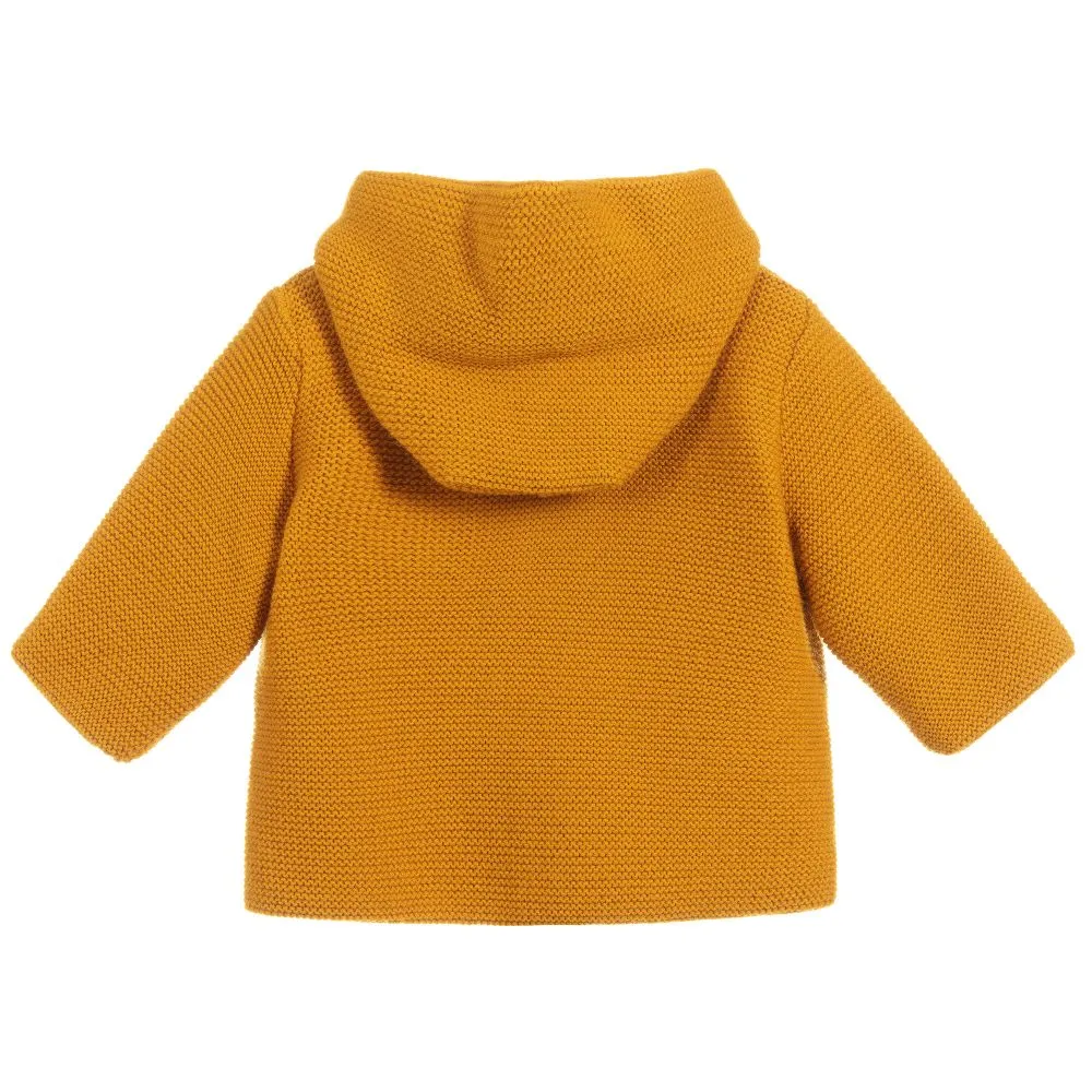 Yellow Knitted Pram Coat