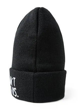 You Can't sit with us winter beanie hat for men or women